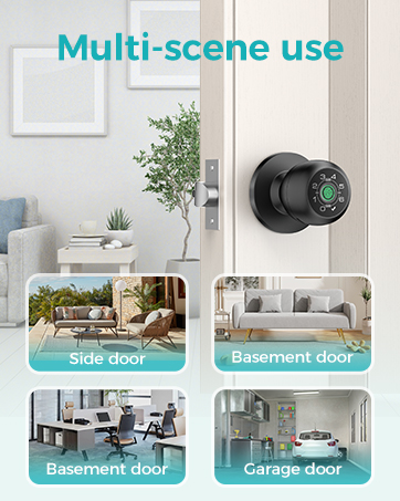 Fingerprint door knob
