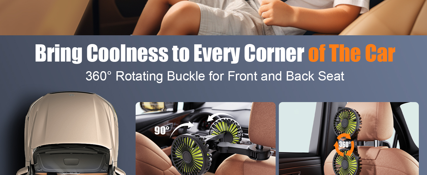 headrest fan for car