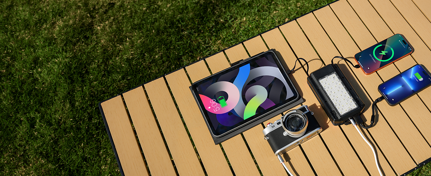 foldable solar panel power bank