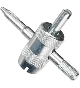 Yekoaru 4-Way Valve Core Tool Tire Valve Tools, 4-in-1 Tire Valve Core Removal Tool, Multifunctio...