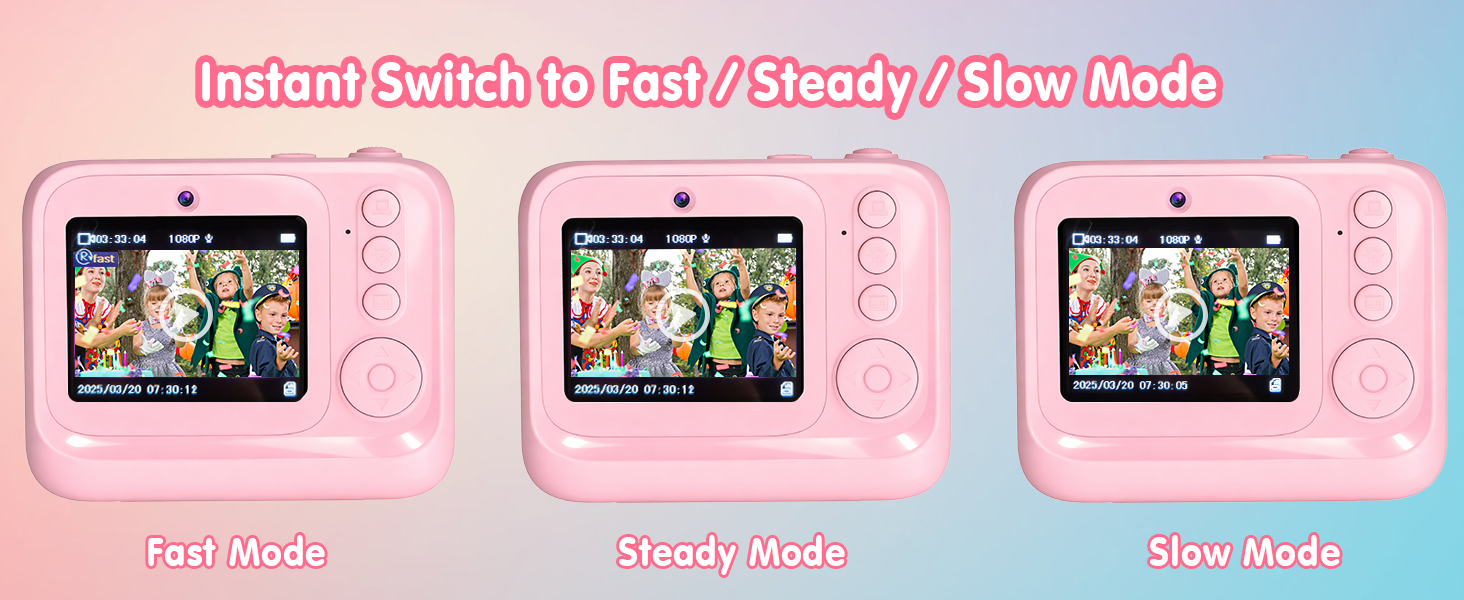 Instant Switch to Fast/ Steady/ Slow Mode