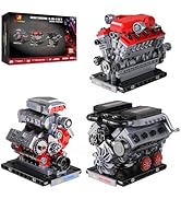JMBricklayer 3-in-1 Mini Engine Model Car Kits That Runs, V8 V12 W16 Engine Kits for Adults &amp; Tee...