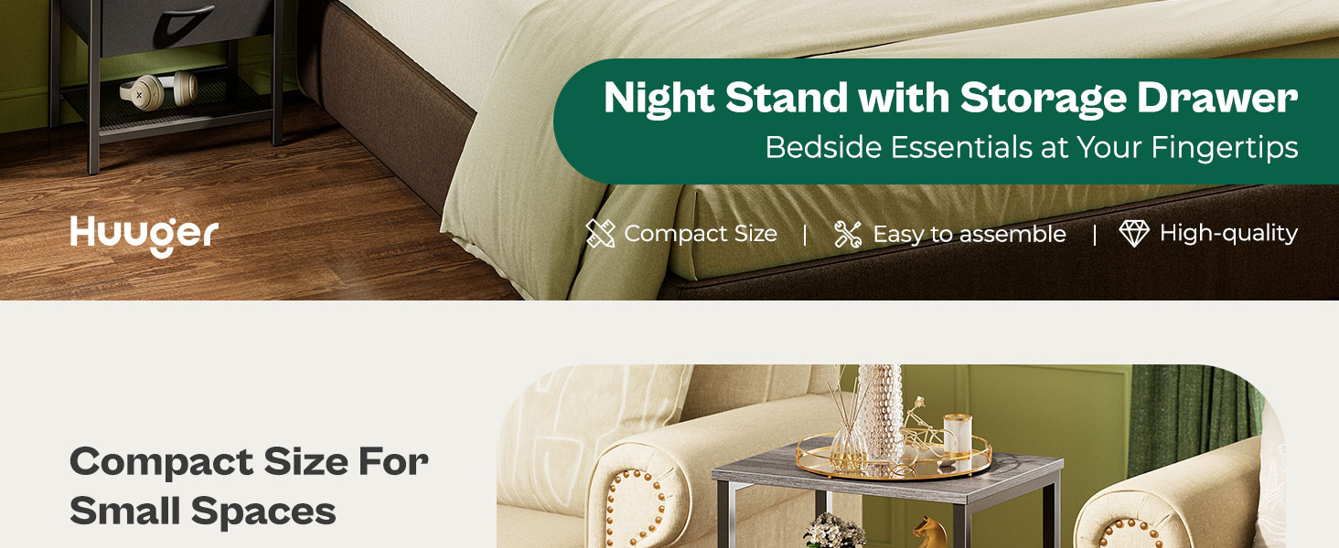 storage end table nightstand