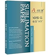 A-SUB Sublimation Paper- 150 Sheets Heat Transfer Paper 8.5x11 inch Compatible with Inkjet Sublim...