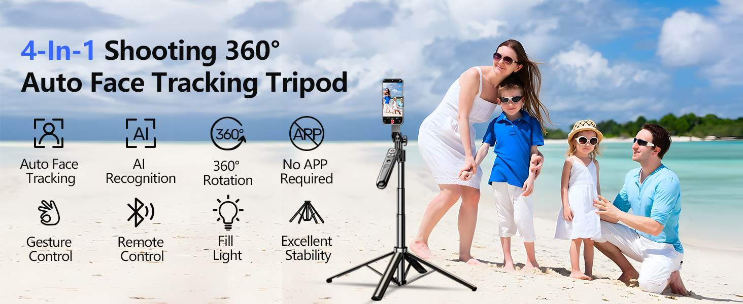 auto face tracking tripod