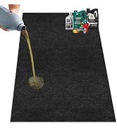 Nujzuir 60" x 72" Giant Oil Drip Mat for Garage Driveway, Reusable Floor Oil Spill Leak Absorbent...