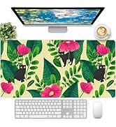 FreeNook Leather Desk Pad, Desk Matt for Desktop, Pink Desk Mat, Women Girls Waterproof Large Key...