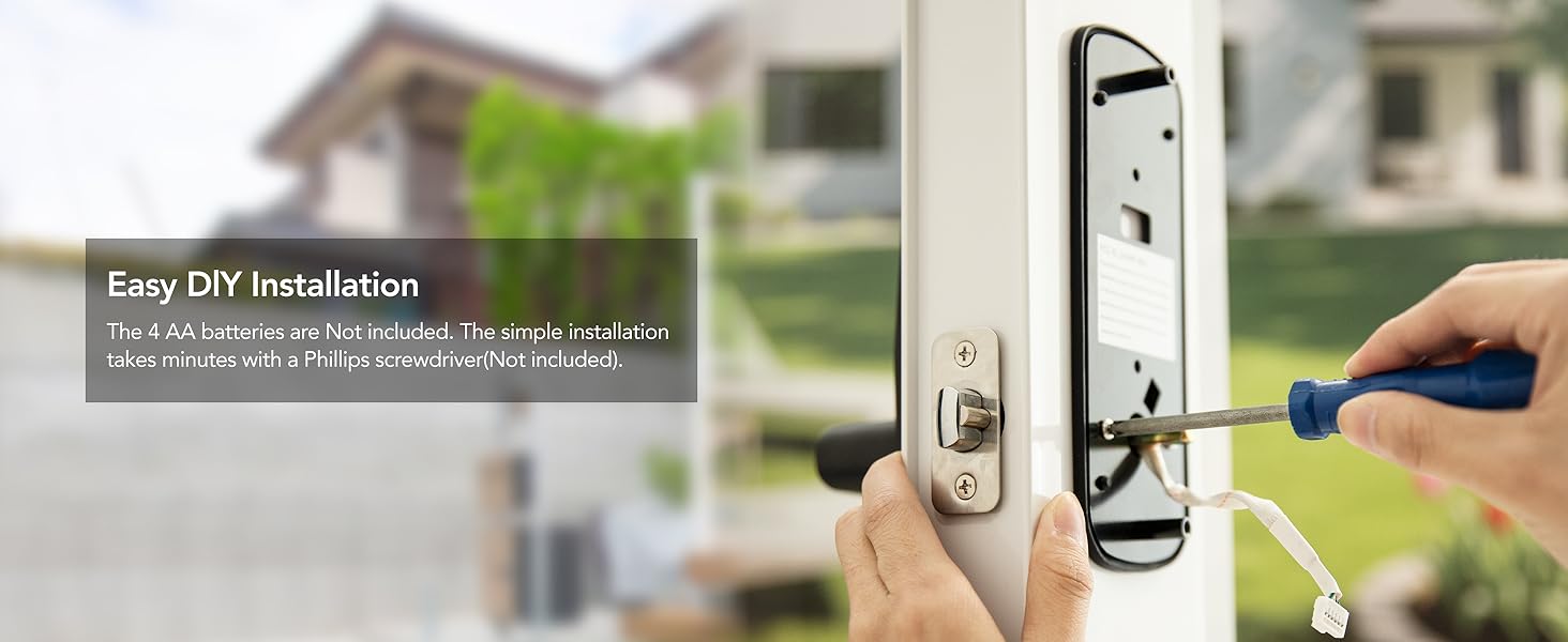 smart keyless entry door lock
