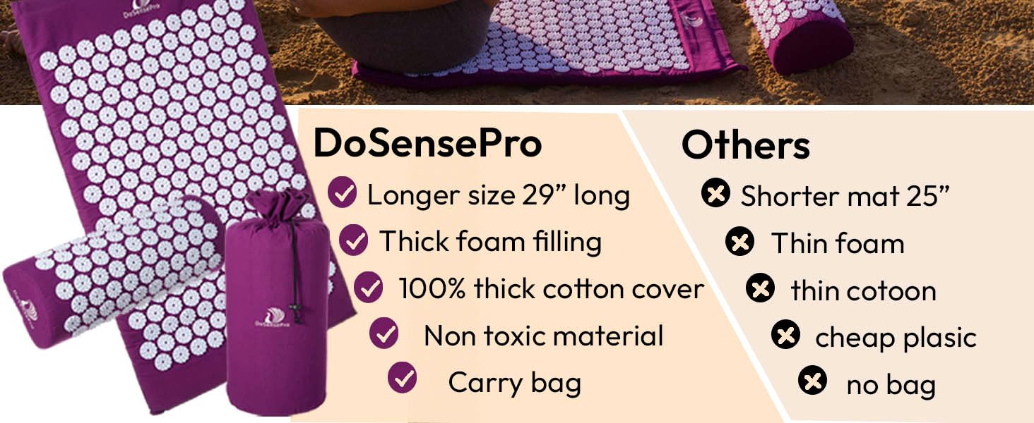 acupressure mat and pillow set