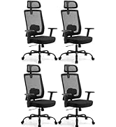 Shintenchi Office Chair Ergonomic Computer Desk Chair, 330 LBS Home Mesh Office Desk Chairs with ...