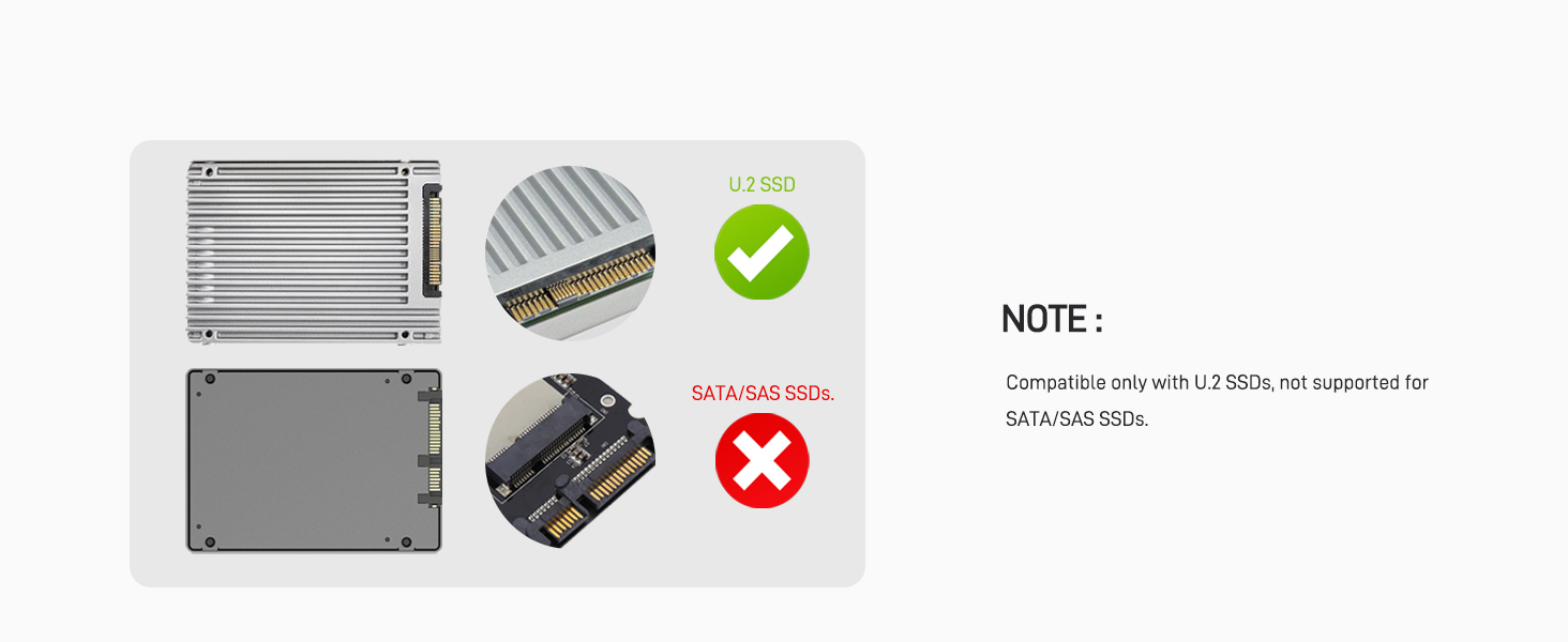 LetLinkSo PCIe 5.0 MCIO x8 to U.2 SFF-8639 8i NVMe SSD Cable Gen5 Adapter 6