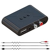 Bluetooth 5.3 Audio Receiver Wireless RCA Bluetooth Adapter for Stereo Wireless Audio Receiver/Bl...