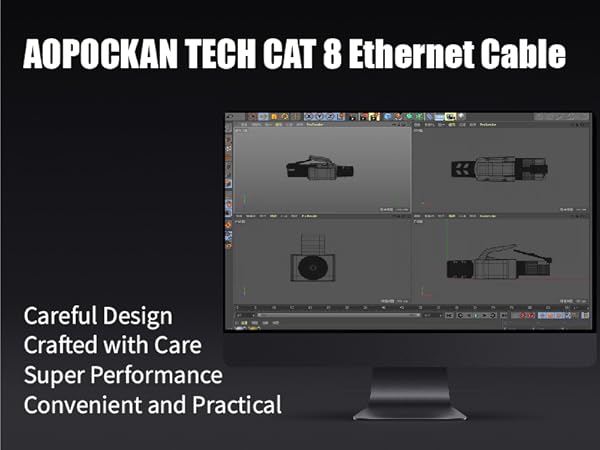 Patch Cord S/FTP Indoor & Outdoor 40Gbps 26AWG Compatible with Cat5/Cat5e/Cat6/Cat6e/ Cat7