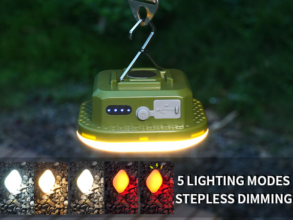 5 lighting mode camping light