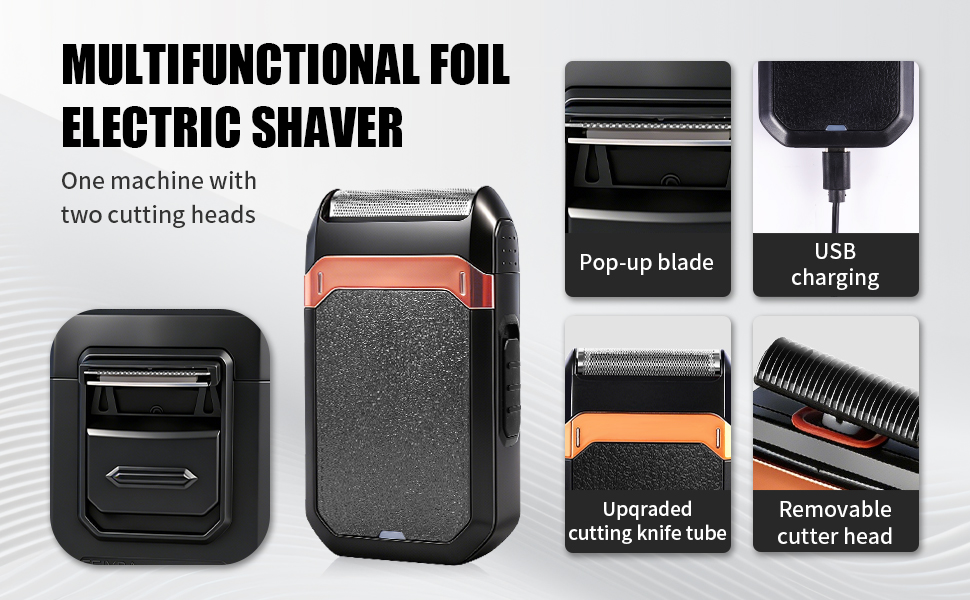 Hair Trimmer for Men, Electric Shaver, Nose Hair Trimmers, Professional Shaving Set