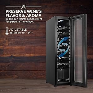 Ivation Wine cooler Preserve Wine’s Fullest Flavor & Aroma