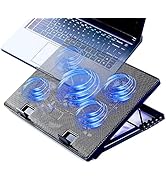 16inch Single Fan Lap Chill Mat - Aluminum Panel Laptop Cooling Pad, Heat Protection Laptop Coole...