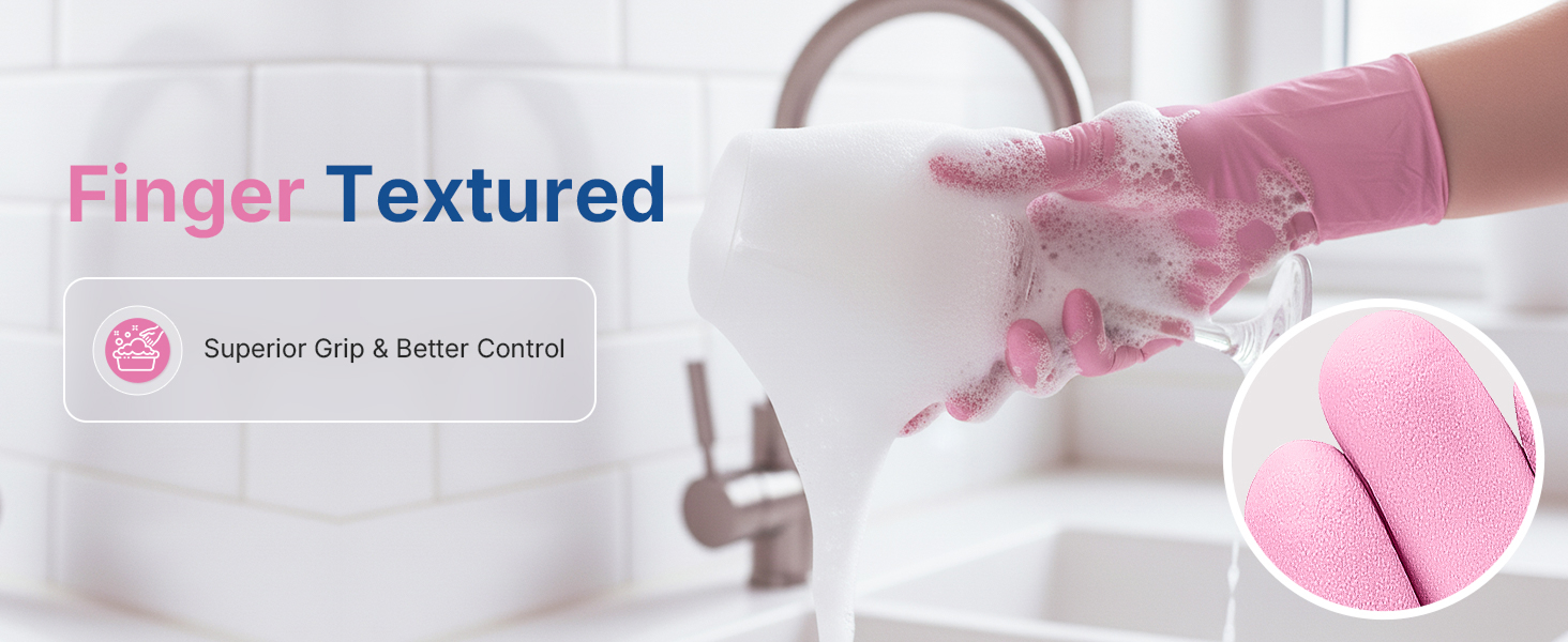 Pink Nitrile Gloves