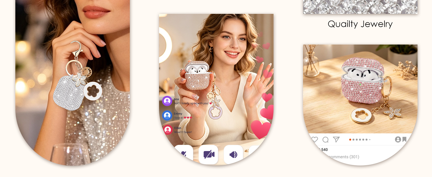 Apple Airpods Case Pro 3 4 2 1 for women
