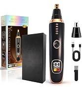 Beanify Nose &amp; Ear Hair Trimmer with LED Display for Men and Women, 2026 USB Rechargeable Facial ...