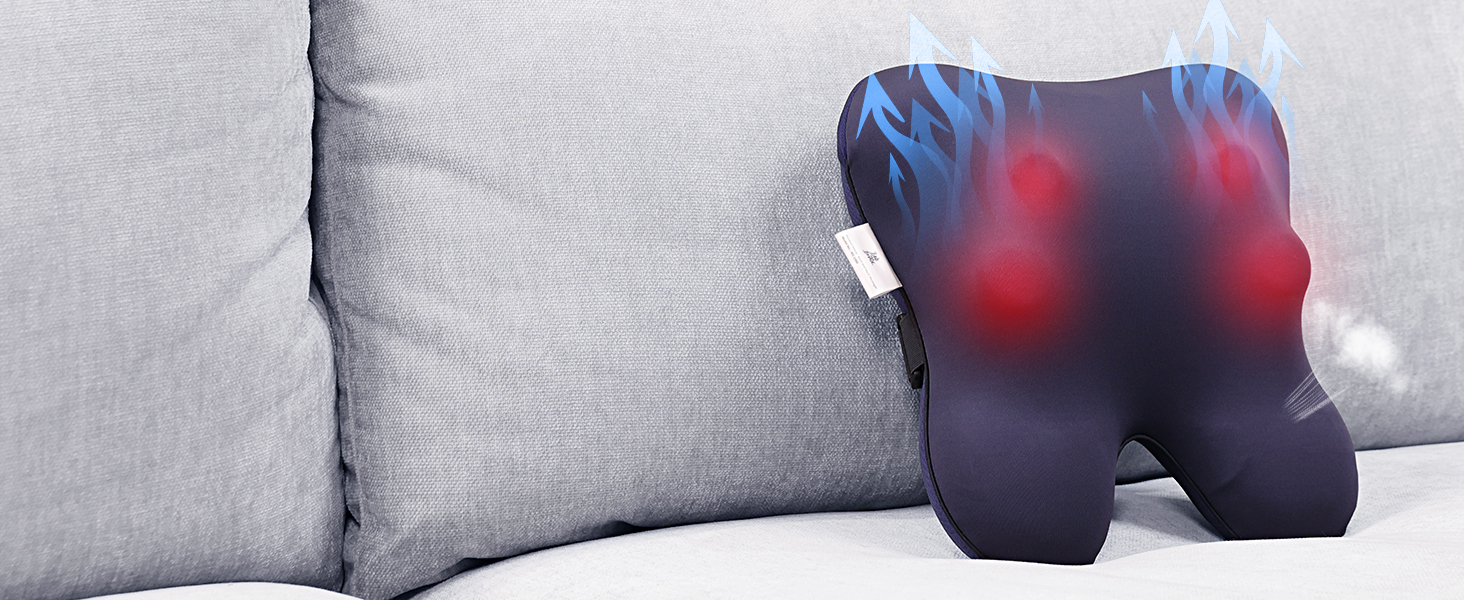 back massager for back pain massage pillow back massager with heat neck massager for pain relief