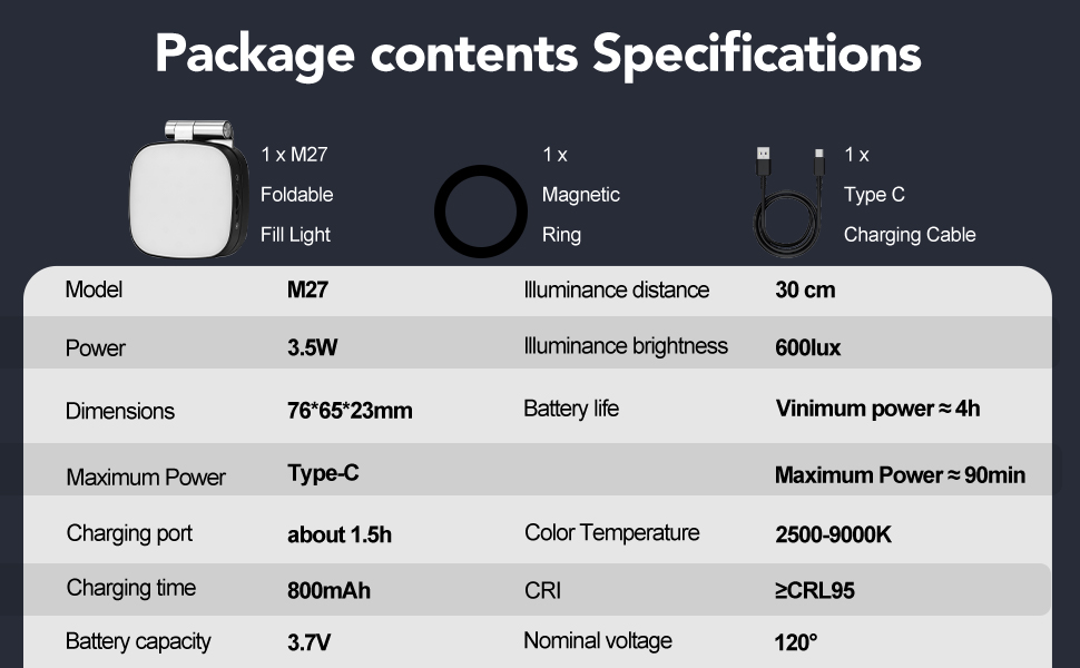 magnetic selfie ring light for phone