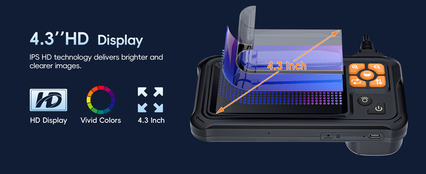 borescope camera with light