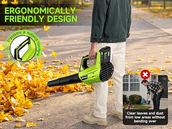 battery-operated leaf blower