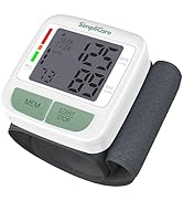SimpliCare Pro U60A Wrist Blood Pressure Monitor, FDA 510(k) Cleared, Automatic Digital BP Machin...