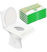 FYY 50 Pack Toilet Seat Covers Paper Flushable,Travel Disposable Flushable Paper Toilet Seat Cove...
