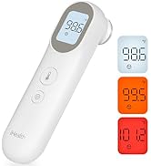 iHealth PT9L Digital Thermometer for Adults and Kids, 3-in-1 Infrared Baby Thermometer with 3-Col...