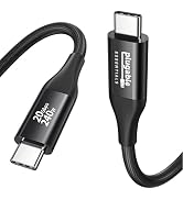 Plugable USB C Monitor Cable 3.3FT, 4K@144Hz Video Output, 8K USBC 3.2 Gen 2X2 Display Cable, 20G...