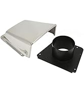 Boat Cowl Vent, Marine Vent Cover 304 Stainless Steel Exhaust Cowl Ventilator with Nylon Base Yac...