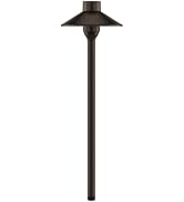 East Grove Home Amped Landscape Lighting Cone 12V Path and Area Light with G4 Socket in Bronze Po...