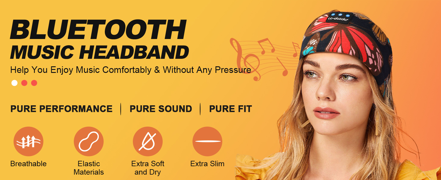 Sleep Mask with Bluetooth Headphones