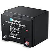 Renogy 24V 25Ah LiFePO4 Deep Cycle Lithium Battery, Over 2000 Cycles, Built-in BMS, Perfect in So...