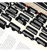 Bible Tabs for Men Black, 90Pcs Large Print Catholic Bible Accessories Bookmarks Index Tabs Study...