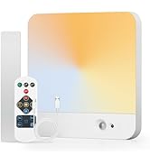 Combuh Battery Operated Ceiling Light, Rechargeable Motion Sensor Lighting with Remote, 3 Colors ...