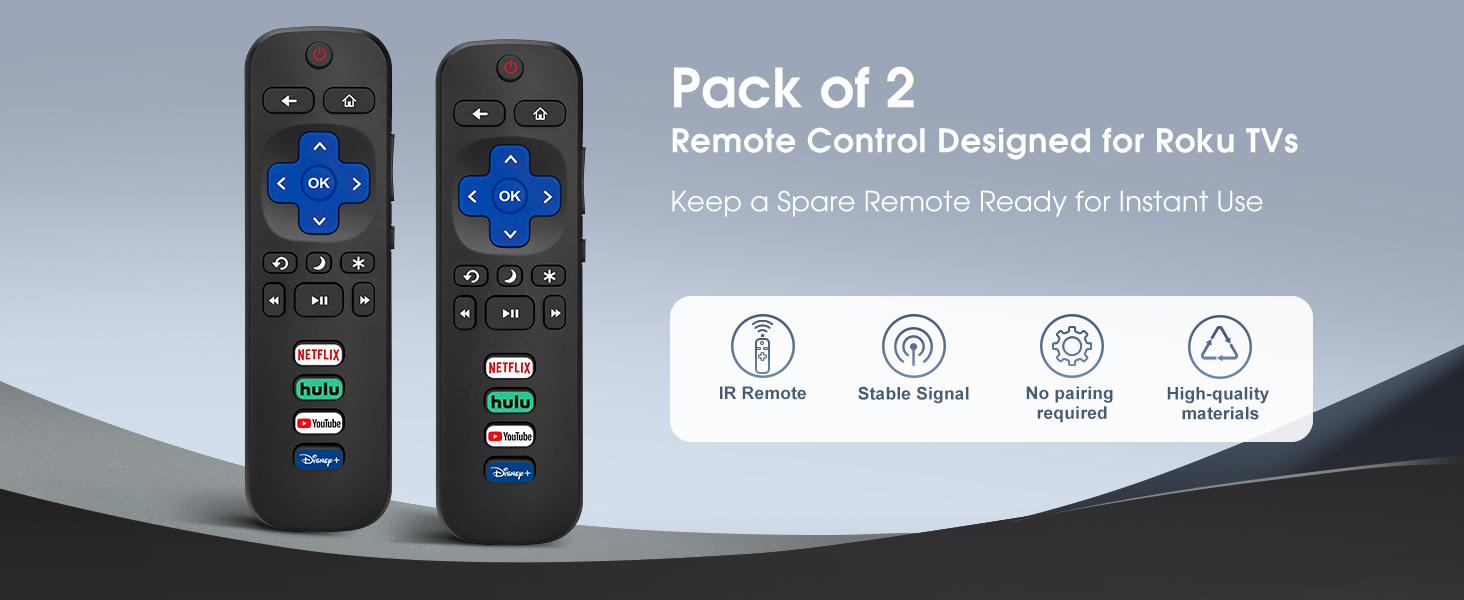 for roku remote, for roku remote replacement, for tcl roku tv remote, for roku tv remote