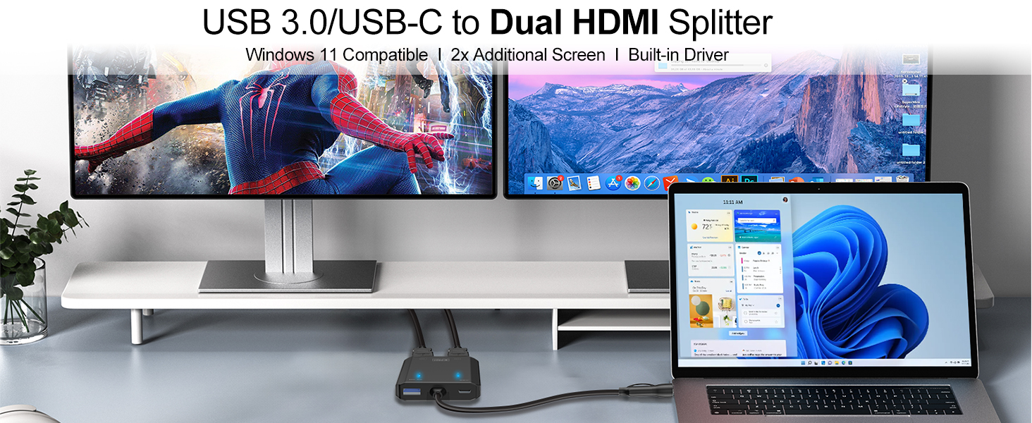 hdmi splitter extended display