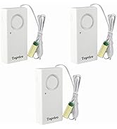 Topvico Water Leak Sensor Detector Flood Alarm for Basement Moisture 120dB Work Alone Battery Ope...