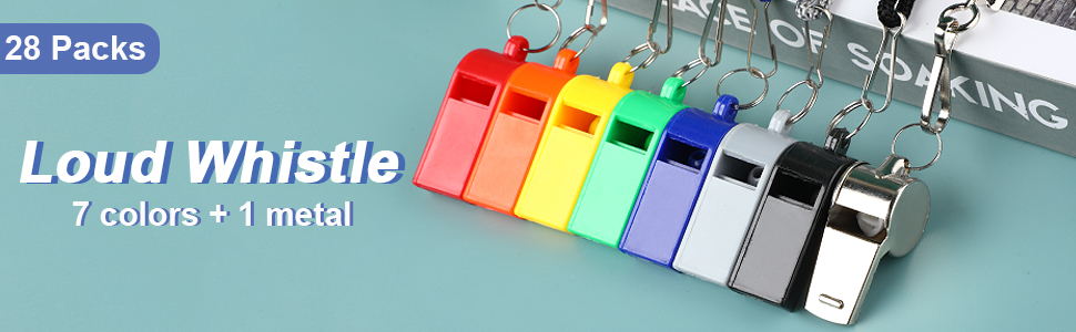 SANNIX Plastic and Stainless Steel Whistles