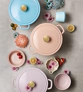 CAROTE 5QT Enameled Cast Iron Dutch Oven Pot with Lid, Heavy-Duty Dutch Ovens for Sourdough Bread...