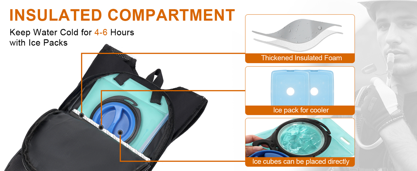 The MIYCOO bladder is leak-resistant, and its backpack has an insulated layer to keep water cool.