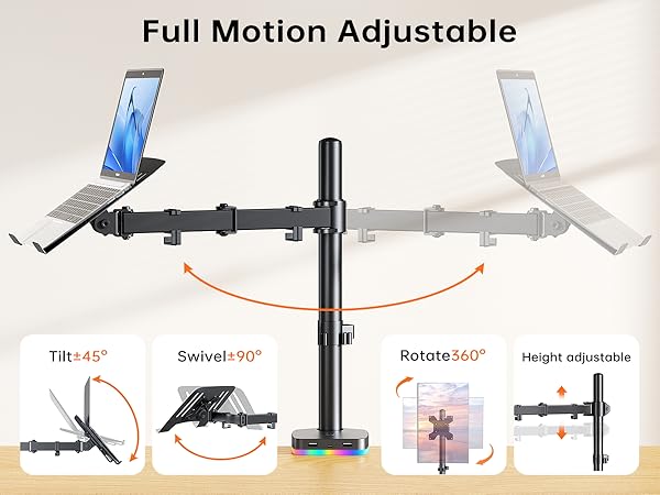 RGB Laptop Mount Stand