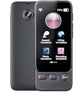 Language Translator Device, No WiFi Needed, ChatGPT Instant Two Way Translation for 142 + Languag...
