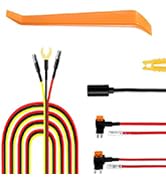 Dash Cam Hardwire Kit USB C, 12V-24V to 5V Type C Hardwire Kit with LED Voltmeter, 4-Level Adjust...