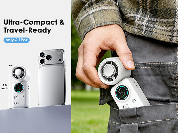 Multi-Scenario &amp; Ultra Portable: 173.6g lightweight (only 0.38lbs) and 12.2cm compact design