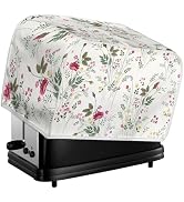 Doojoayie Simple Flower 2 Slice Toaster Cover Small Appliance Cover Dustproof Toaster Machine Pro...