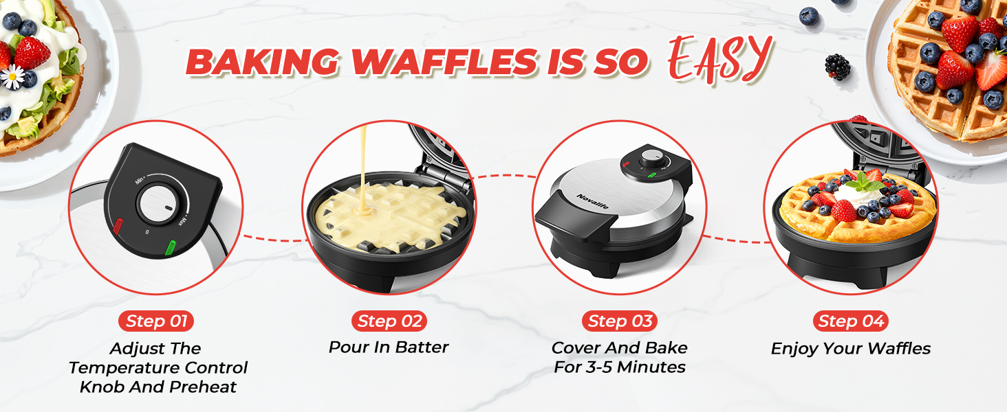 BAKING WAFFLES IS SO EASY